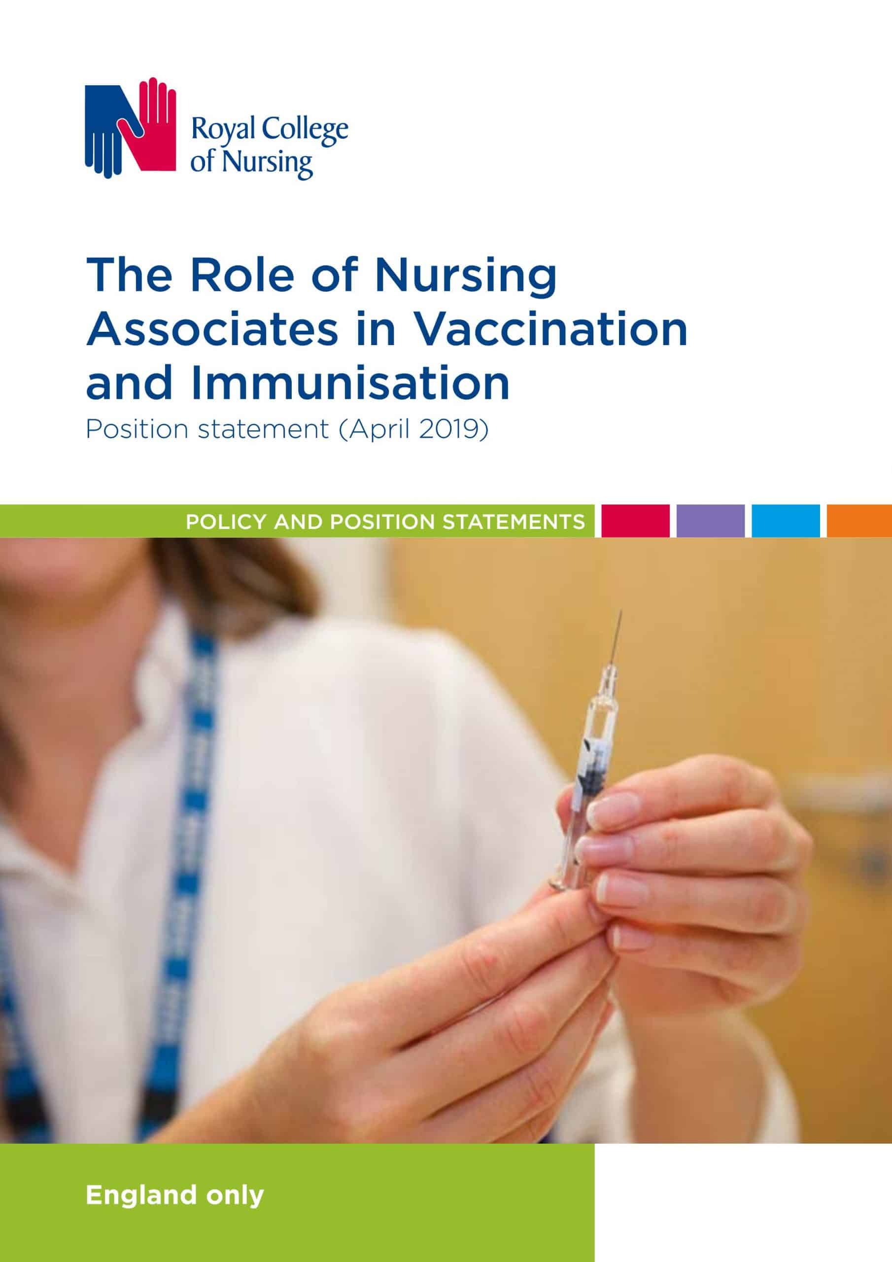 The Role of Nursing Associates in Vaccination and Immunisation (RCN, 2019) (1)-0